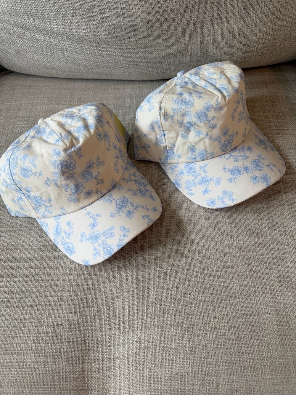 YLLW THE LABEL Luca Quilted Cap- Blue Toile